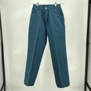 Women’s Vintage 90s Teal Rocky Mountain Western Jeans High Rise Bootcut 29 Waist
